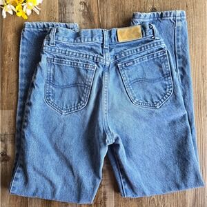 Vintage Lee High Waist Youth Denim Jeans Size‎ 12 Reg Made in USA Classic 90s